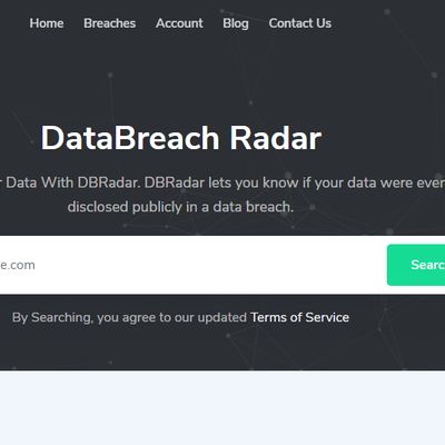 dbradar - databreach radar , database lookup , databreach search engine