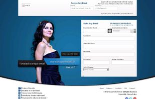 Screenshot of the Indian Webmail provider EMAIL.biz