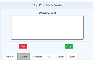Select a post outline