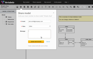 Vertabelo screenshot 3
