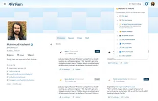 Profile pages for creators.