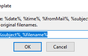Either use the predefined template or input your own.