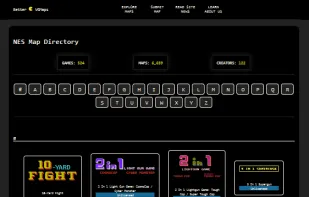 Game selection page on Better VGMaps