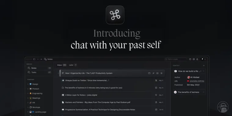 Lazy 2.0 update adds AI-powered chat with your past notes and real-time insights