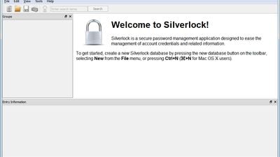 Silverlock main window on Windows 7