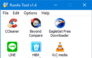 RunAsTool screenshot 1