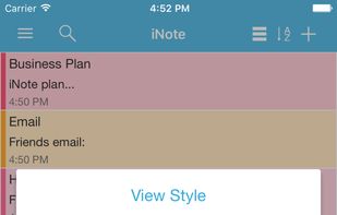 iNote screenshot 2