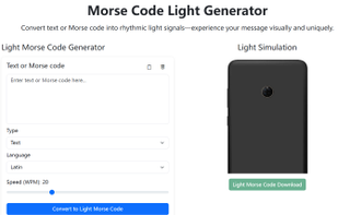 Morse Code Light Generator