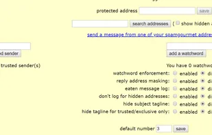 Spamgourmet screenshot 1