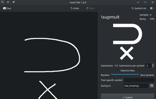 Hand TeX screenshot 3