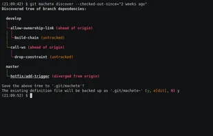 Git-machete screenshot 2