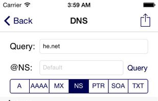 HE.NET Network Tools screenshot 1