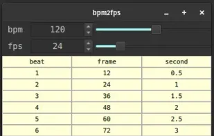 bpm2fps screenshot 1