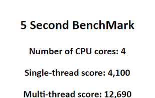 5 Second Benchmark screenshot 1