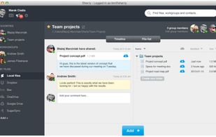 UI of Sher.ly 