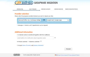 Step 1: Select provider or configure your custom server
