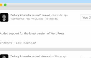 Customers get a full history of all updates via the dashboard - no Git experience required!