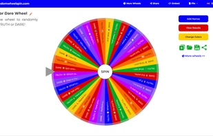 Truth or Dare Wheel - great for friends