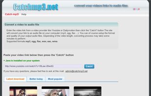 catchmp3.net screenshot 1