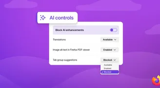 Mozilla details new user controls for blocking AI features that are coming in Firefox 148 image
