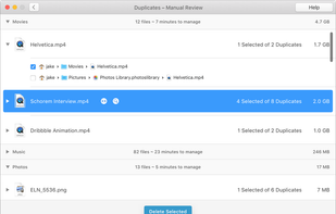 MacFly Pro Manager - Scan results