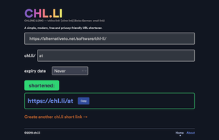 shortened chl.li link
