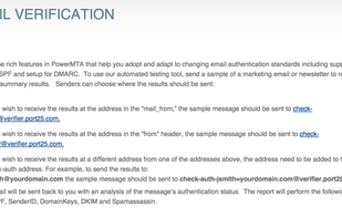 Port25 Email Verification screenshot 1