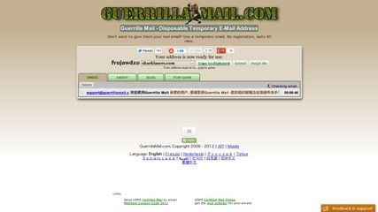 Guerrilla Mail screenshot 1