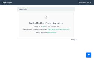 Empty screen
