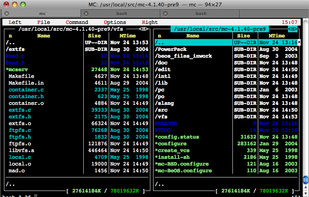 Midnight Commander screenshot 2