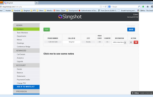 Slingshot VoIP screenshot 2