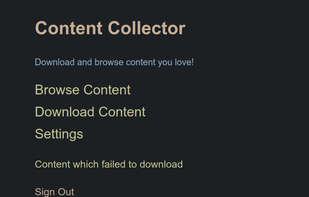 Homepage. Note that there is a password entry screen in case you are on a shared public network.