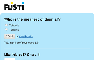 Embedding options, poll created (Step 2)