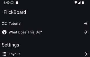 Flickboard screenshot 1