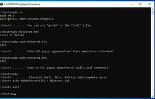 gsudo screenshot 2