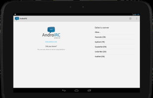 AndroIRC screenshot 1