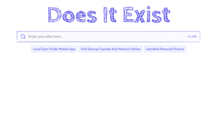 DoesItExist home page