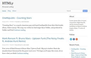 HTMLy screenshot 2