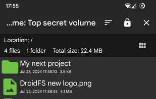 DroidFS screenshot 2
