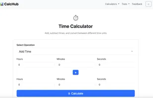 CalcHub - Time calculator