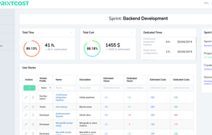 SprintCost screenshot 2