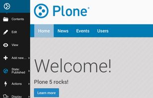 Plone screenshot 1