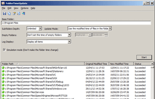 FolderTimeUpdate screenshot 1