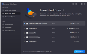 Donemax Data Eraser screenshot 1
