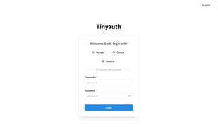 Tinyauth screenshot 1