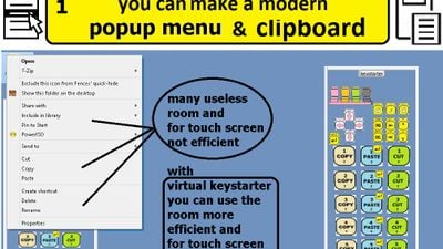 popupmenu with clipboards and multi selectors