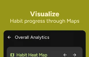 Visualize
Habit progress through Maps