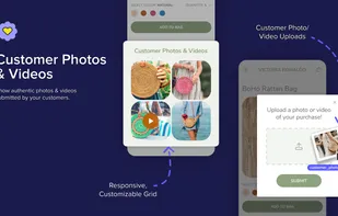 Show customer photo and video submissions in a gallery on your site.
