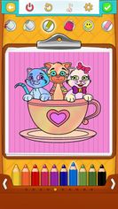 Cat Coloring Pages: Coloring Games for Kids screenshot 2
