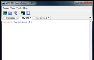 MTPuTTY (Multi-Tabbed PuTTY) screenshot 1